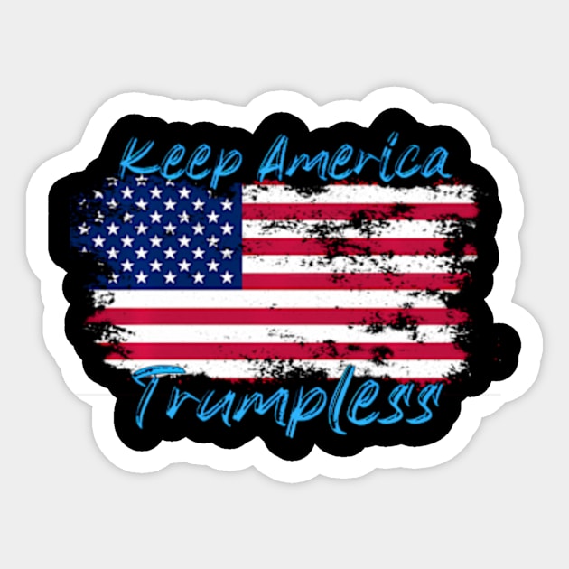 Keep America Trumpless ny -Trump Sticker by lam-san-dan